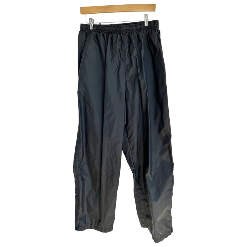 Nike Nylon Shell Pants Zip Vent at Ankles Gathered Drawstring Waist Size XL